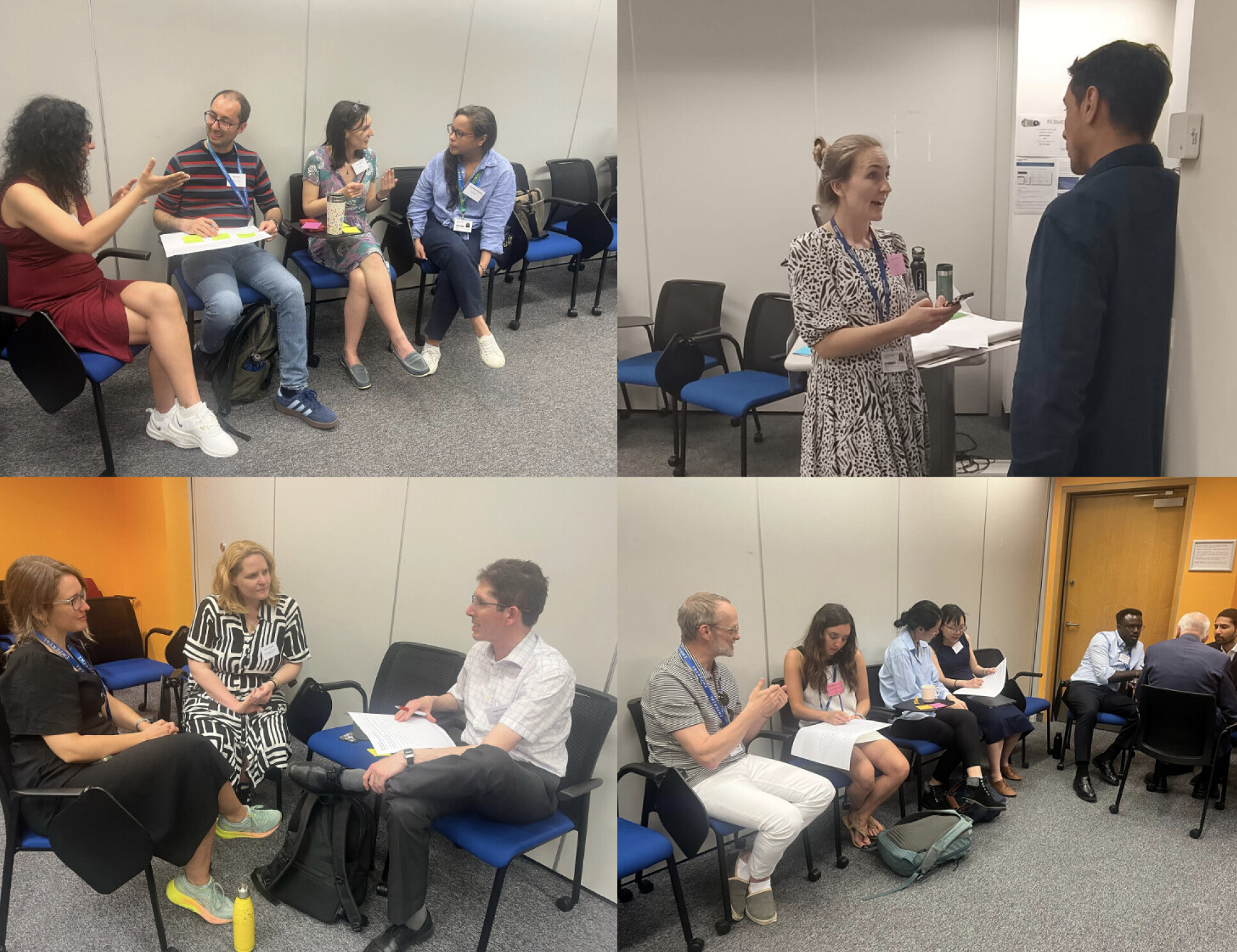 IGHI staff participating in group activities during the Learning & Development (L&D) unconference session led by Jessica Prestt and Gianpaolo Fusari